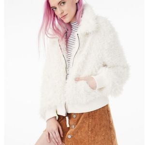 White furry jackets